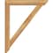 Ekena Millwork Traditional Slat Rough Sawn Bracket w/ Offset Brace, Western Red Cedar, 6"W x 36"D x 44"H BKT0604X36X44TRA06RWR - alternate 4